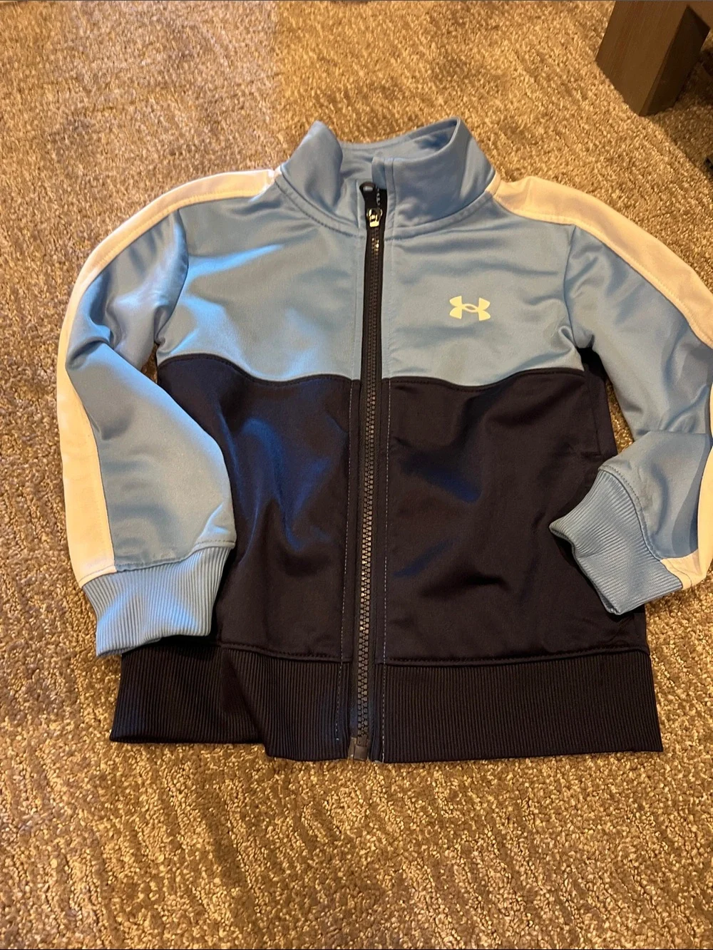 Under Armour Light Blue, Navy & White Kids Athletic Track Set